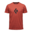 Black Diamond Climb Icon Logo Mens Short Sleeve Tee Shirt, Brick, Small, APM3QN605SML1