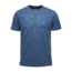 Black Diamond Hexteroid Logo Mens Short Sleeve Tee Shirt, Ink Blue, Large, APU49Y421LRG1