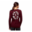 Black Diamond LS Forest Diamond Tee - Womens, Bordeaux, Medium, AP7300606018MED1