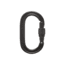 Black Diamond Oval Keylock Screwgate Carabiner, Black, One Size, BD2102080002ALL1