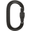 Black Diamond Oval Screwgate Carabiner, Black, BD210084BLAKALL1