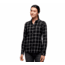Black Diamond Serenity LS Flannel Shirt - Womens, Black/Alloy Plaid, Large, AP7530079219LRG1
