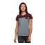 Black Diamond SS Campus Tee - Womens, Storm Blue Hthr/Port/Cypress, Extra Small, AP7300639233XSM1