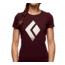 Black Diamond SS Chalked Up Tee - Womens, Bordeaux Heather, Extra Small, AP7300526022XSM1