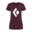 Black Diamond SS Chalked Up Tee - Womens, Bordeaux Heather, Extra Small, AP7300526022XSM1