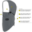 BlackStrap The Team Hood Adjustable Dual Layer Balaclava, Solid Black, One Size, BS-TH-S-BLACK