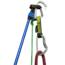 Blicard Clip Stick Trekking Pole with Epic Sport Stick Clip-Blue