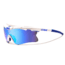 Bliz Velocity XT Sunglasses-White-Smoke/Blue Multi