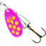 Blue Fox Classic Vibrax Spinner, 1/4 oz, Hot Pink/Fluorescent Yellow/Silver UV, 60-30-328IC