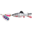 Blue Fox Vibrax Chaser 2 Lure, 2-4Ft, Blade Size 2 Treble Hook, Rainbow Trout, 2-4Ft, 3/10oz, BFVCH2RT