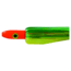 Blue Water Candy Bullet Jag, 9in, 3-1/4oz, Green/Chartreuse Skirt/Orange Head, 55012