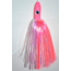 Blue Water Candy Bullet Jag, 9in, 3-1/4oz, Pink/White Skirt/Pink Head, 55002