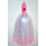 Blue Water Candy Bullet Jag, 9in, 3-1/4oz, White w/Pink Tips Skirt/Pink Head, 55047