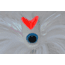 Blue Water Candy Chugger Parachute Lure, White Skirt/White Head, 5oz, 60007
