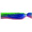 Blue Water Candy Hair and Mylar Skirt, 1/4oz, Pink/Blue/Chartreuse, 11406