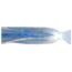 Blue Water Candy Hair and Mylar Skirt, 1/4oz, White w/Aqua Mylar, 11419