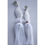 Blue Water Candy Loaded 3x2 Tandem Cobia Rig, 6in and 5in Shad, White, 60423