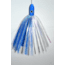 Blue Water Candy Mini Jag, 6in, 5/8oz, Blue/White Skirt/Blue Head, 52007