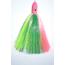 Blue Water Candy Mini Jag, 6in, 5/8oz, Green/Chartreuse/Pink Skirt/Pink Head, 52029