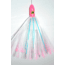 Blue Water Candy Mini Jag, 6in, 5/8oz, White w/Pink Tips Skirt/Pink Head, 52047