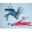 Blue Water Candy Squid Daisy Chain 6in, Blue w/Pink Chaser, 93008