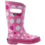 Bogs Rain Dots Boot,Pink Multi,Size 4 71452-690-4