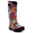 Bogs Womens Spring Flowers Rain Boot,Black Multi,Size 9 71897-009-9