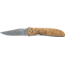 Boker Da Fox Voyager Damascus Folding Knife, 2.95in, Brown, 2499DA