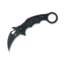 Fox Karambit Fixed Blade Knife, 2.4in, N690, G10, Black, FX-598