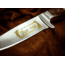 Boker Nicker 11 Jager Gold Fixed Blade Knife 4.3in, 4116, Walnut Wood, Brown, 121534