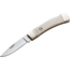 Boker USA Gentlemans Lockback Folding Knife,Carbon Steel Blade,3.75in Closed,White Bone Handle Scales 110250WBC