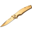 Boker USA Magnum Gold Finger Folding Knife,3.13in 440 Stainless Steel Blade,Stainless Steel Handle 01LG277