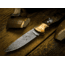 Boker USA Mokume Damascus Walnut Knife, Brown, Small, 110166DAM
