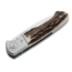Boker USA Titan Hunter Stag Folding Hunting Knife w/ Leather Sheath 110171