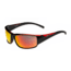 Bolle Keelback Sunglasses,Shiny Black/Red Translucent Frame,TNS Fire Oleo AF Lens,Polarized,11902