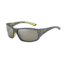 Bolle Kingsnake Sunglasses, Matte Smoke/Green Frame, TNS Gun Rectangle Lens, 12121