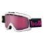 Bolle Nova II Ski/Snowboard Goggles,Matte White Retro Frame,Vermillon Gun Lens 21340