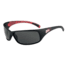 Bolle Snakes Recoil Sunglasses, Matte Black/Red Frame, TNS Rectangle Lens, 12126