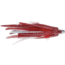 Boone Bait Feather Trolling Jig, 4in, 1/4oz, Red/White, 2/Pack, 9537
