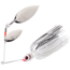 Booyah Counter Strike Double Willow Spinnerbait, 1/2oz, Pearl White/Silver White, BYCSW12658