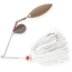Booyah Counter Strike Tandem Spinnerbait, 3/8oz, Snow White, BYCST38615