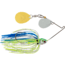 Booyah Covert Finesse Spinnerbait, Double Colorado Blade, 3/8oz, 4in, Wht/Chart/Blue, BYCVF38NGC730