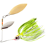 Booyah Double Willow Spinnerbait, 1/2oz, Chart White Shad, BYBW12646