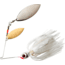 Booyah Double Willow Spinnerbait, 3/8oz, Satin Silver Glimmer, BYBW38636