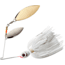 Booyah Double Willow Spinnerbait 1/2oz, Snow White, BYBW12615