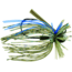Booyah Finance Jig, 3/8 oz, 3/0 Hook, 2/Pack, Lights Out, BYFNJ3861