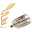 Booyah Super Shad Quad Blade Spinnerbait, 3/8oz, Golden Shiner, BYSS38611