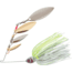 Booyah Super Shad Quad Blade Spinnerbait, 3/8oz, Silver Chartreuse, BYSS38612