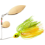 Booyah Double Willow Tandem Blade Spinnerbait, 1/4oz, Chartreuse Perch, BYBT14639