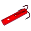 Boss Kat Boss Lat Dip Bait Tube, 4X Treble, 2 Trebles and 2 Sure Stick Dip Tubes, Boss Red, Size 2, BK97Q 2